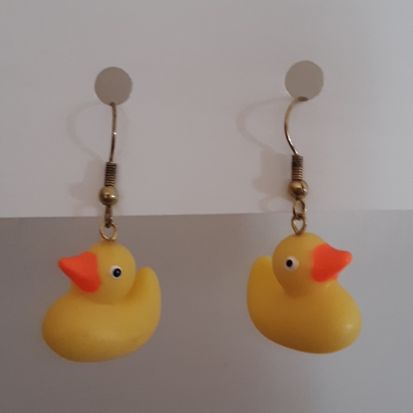 Yellow 'ducky' earrings